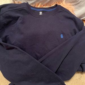 Izod mens navy crew neck